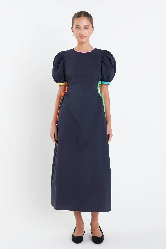 Color Block Midi Dress
