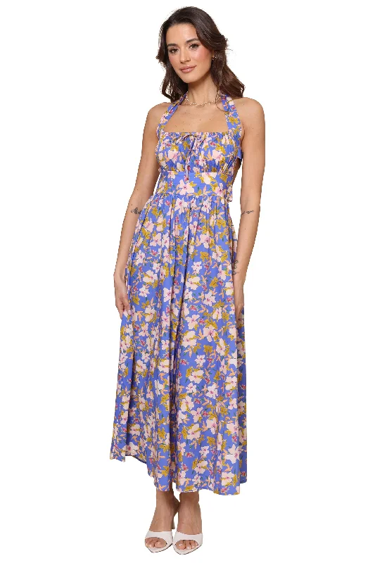 Bella Halter Neck Midi Dress