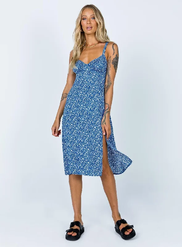 Georgia Midi Dress Navy