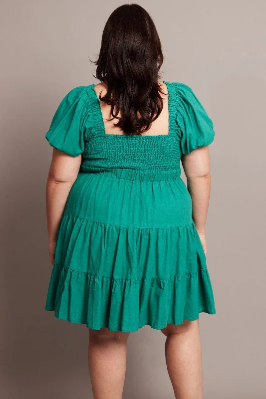 Green Cut Out Twist Mini Dress Green Cut Out Twist Mini Dress