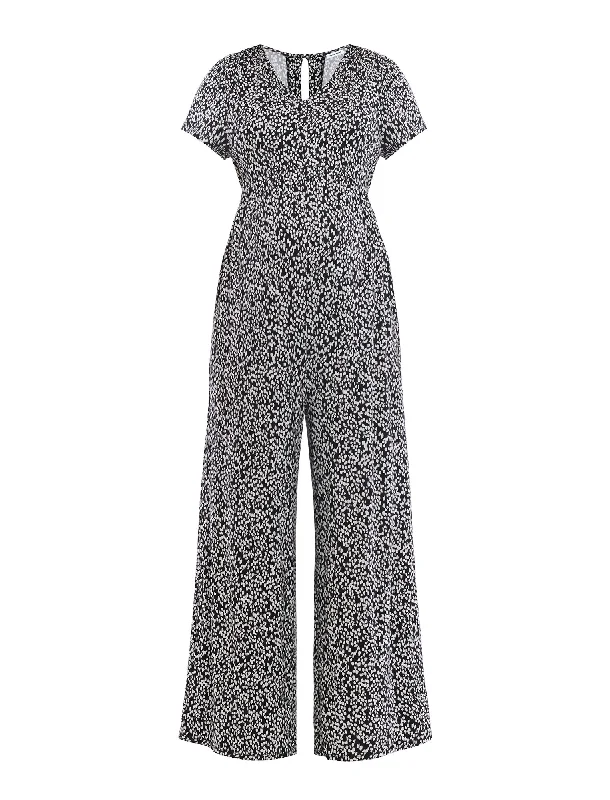 Short Sleeve V-Neck Jumpsuit Short Sleeve V-Neck Jumpsuit