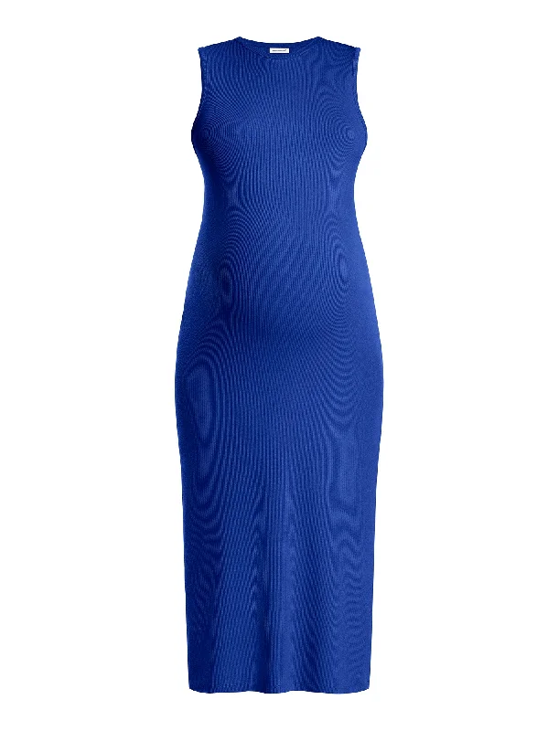 Sleeveless Rib Knit Midi Dress Sleeveless Rib Knit Midi Dress